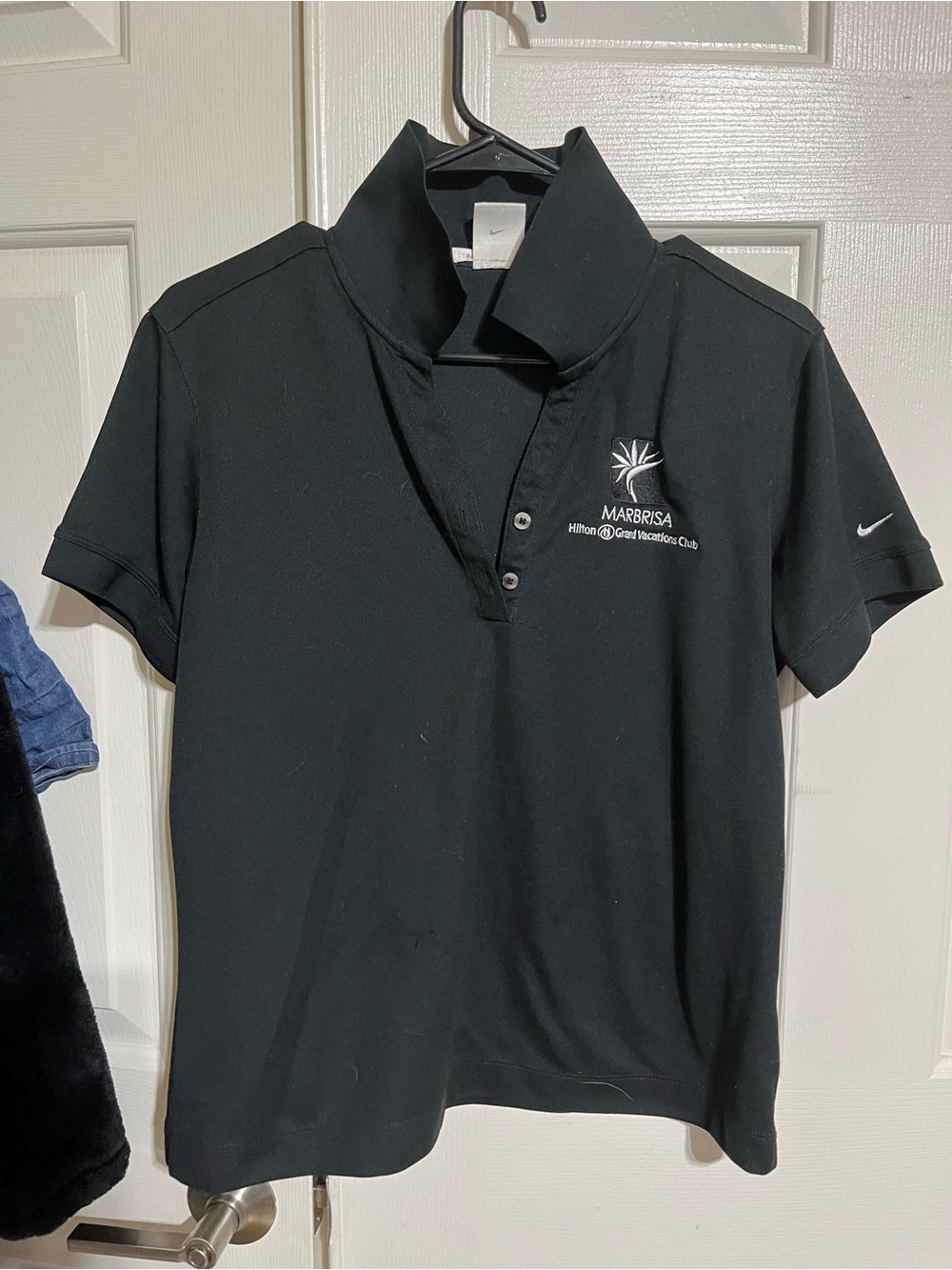 Nike Black Short-Sleeve Polo with White MarBrisa Logo
15-10